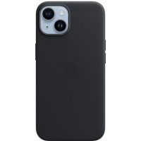Накладка Leather Case Magsafe для iPhone 14 (Midnight)